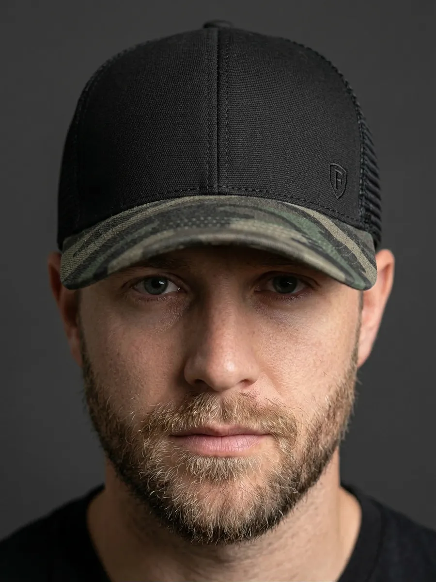 Бейсболка с сеткой летняя камуфляж