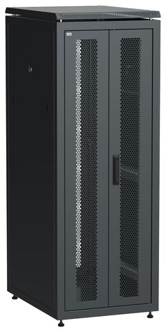 ITK LINEA N 33U 600х800мм перф. дв. задн. распашн. перф. чер