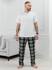 Брюки мужские Тор-1.1 Виотекс КЛЕТКА ЧЕРНАЯ