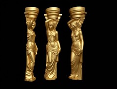 Силиконовый молд № 2011 Кариатиды 2 шт