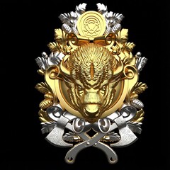 Силиконовый молд № 0702 Бык