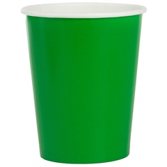 Стакан зеленый 250мл 6шт