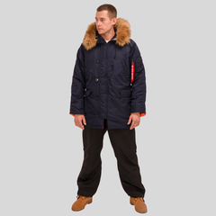 Парка Alpha Industries N-3B Slim Fit Rep. Blue (Синяя)
