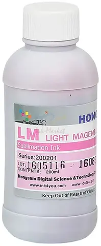 Чернила сублимационные DCTEC серии 200201 - Light Magenta (светло-пурпурный) - 200 мл