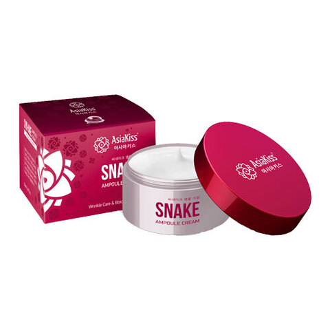 AsiaKiss Snake Ampoule Cream - Крем ампульный для лица со змеиным ядом