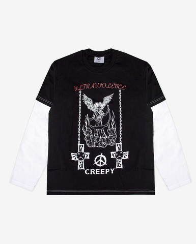 Лонгслив Creepy Clothing милосердие черный