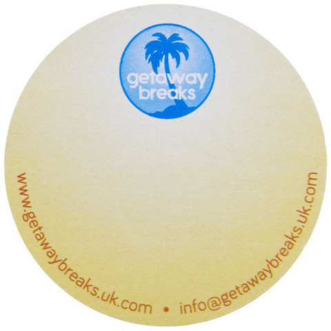 Бумага для заметок Sticky-Mate® из переработанных материалов в форме круга