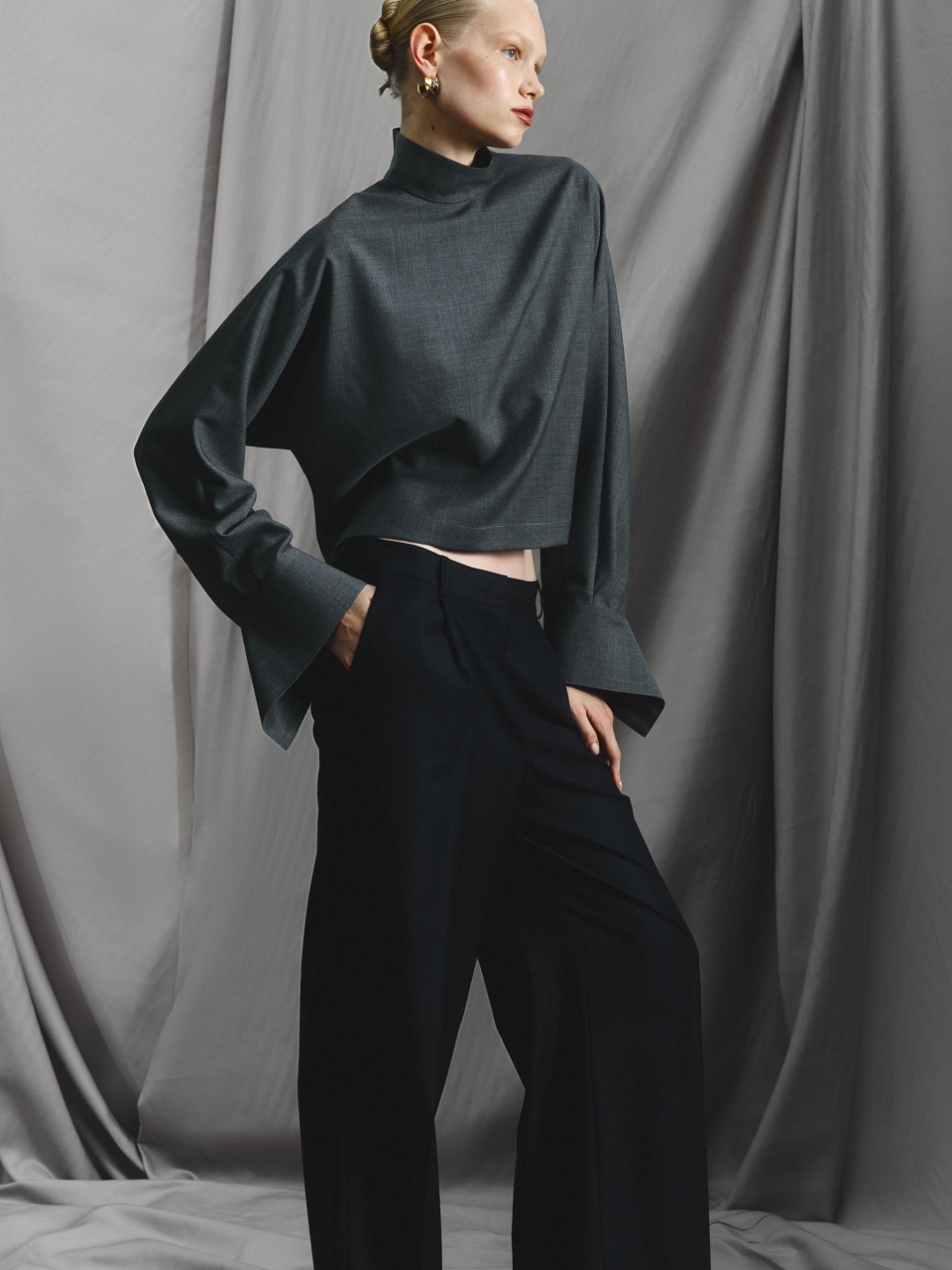 Блуза PEARL, серый