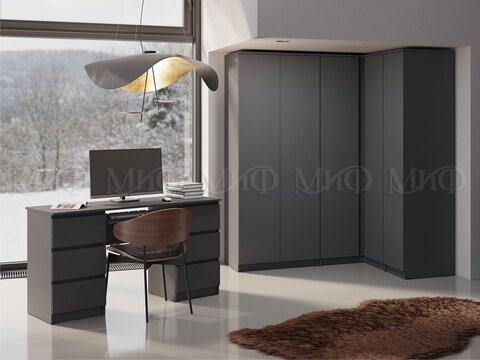 шкаф ЧЕЛСИ (графит) 1,2 м