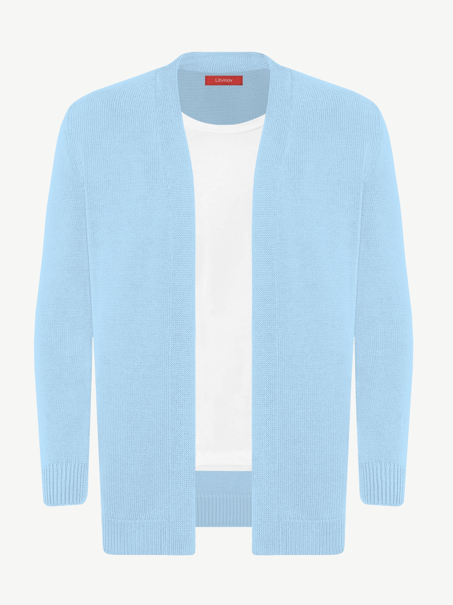 Кардиган с планкой из экохлопка