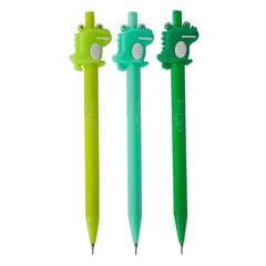 
          Карандаш механический Alingar HB, "Крокодилы", без ластика, 0,7 мм, пластик. корпус ассорти, 36 шт/уп, картонный стенд