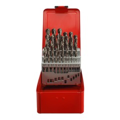Набор сверл по металлу 1-13мм 25шт DIN338 HSS-G 118° (мет. кейс) H-Tools Pro 214215PRO