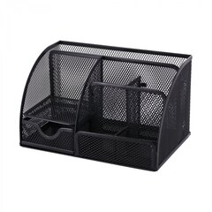 
          Подставка-органайзер д/канцтоваров, Alingar, металлическая, прямоугольная, 22 см * 14 см, 7 отделений, черная