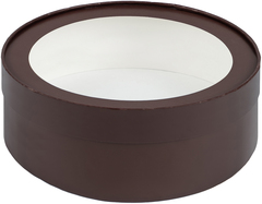 Упаковка "Шайба" шоколад с окном д 20 высота 7см