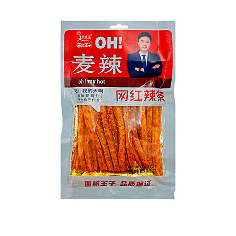 Мучные полоски со вкусом пряной говядины (красная уп)(шк7683320006117) ZD0309 1кор*8бл*5шт, 172гр