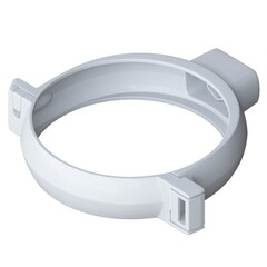 Хомут трубы ПВХ Альта-Профиль Элит Белый 95 мм