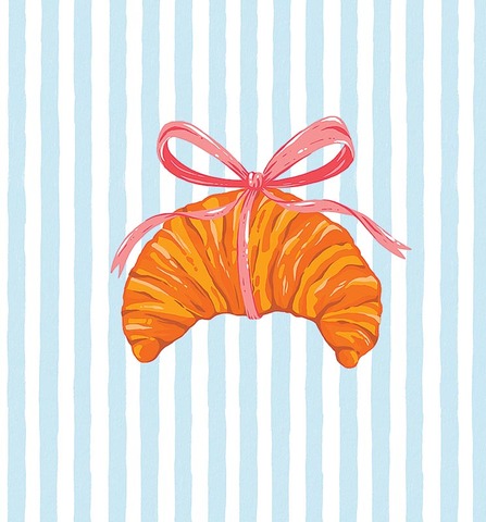 Открытка Круассан,  см, 1 шт.