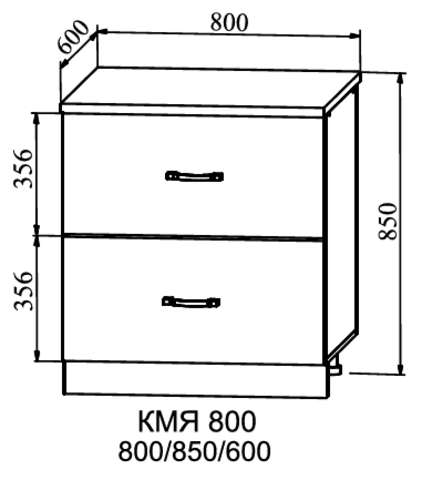 Кухня Гарда метабоксы КМЯ 800