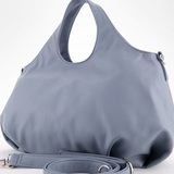 Сумка Саломея 507 гладкий серо-голубой