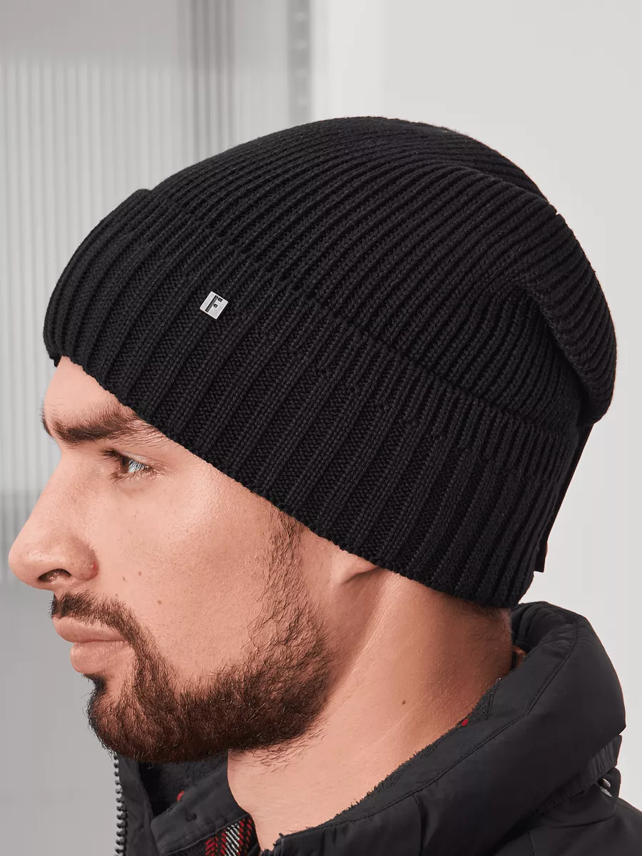 Шапка бини зимняя весенняя с флисом