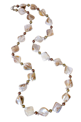 Бусы из жемчуга и перламутра (а-0199)