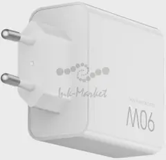 Зарядное устройство XIAOMI 90W HyperCharge Power Adapter(3-Port) EU (BHR087MEU) — фото 3