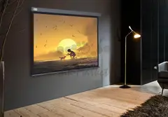 Экран Cactus 124.5x221см Wallscreen CS-PSW-124X221-SG 16:9 настенно-потолочный рулонный серый — фото 3