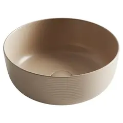 Ceramica Nova CN6073MC Раковина накладная круглая 356*356*135, без перелива, цвет капучино матовый фото