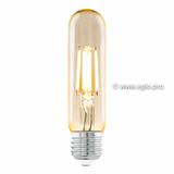 Лампа LED филаментная из стекла янтарного цвета Eglo AMBER LM-LED-E27 3,5W 220Lm 2200K T32 11554 1