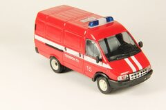 GAZ-2705 Gazelle van Fire brigade Agat Mossar Tantal 1:43