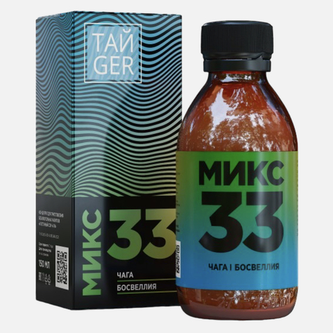 ТАЙGER Микс 33 : Клеточный сок чаги, 150 мл