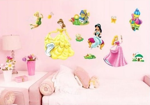 Принцессы Диснея 3D наклейка Сказочные героини