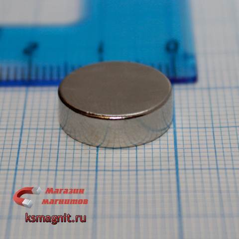 Неодимовый магнит диск 15х3 мм