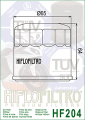 Фильтр масляный Hiflo Filtro HF204C