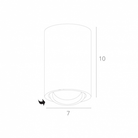 Накладной светильник Arte Lamp SENTRY A1560PL-1BK