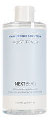 NEXTBEAU Тонер увлажняющий с гиалуроновой кислотой - Hyaluronic solution moist toner, 310мл