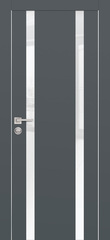 Дверь PX-9 AL кромка с 2-х ст. / Цвет Графит / белоснежный лакобель / Двери PROFILO PORTE