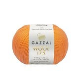Пряжа Gazzal Wool 175 354 оранжевая рыба клоун