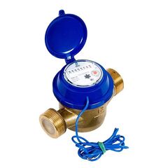 Счетчик воды до 50 градусов ОСВХ-25 с герконовым датчиком, муфтовый, импульсный выход, Декаст (ПК Прибор), 160мм