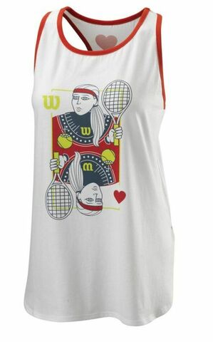 Топ теннисный Wilson W Queen Tech Tank - white