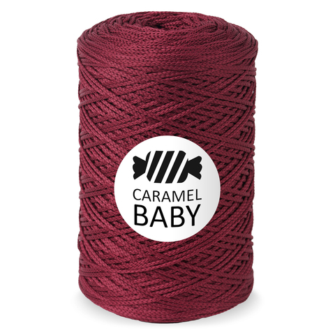 Шнур для вязания Caramel Baby 500 м красное вино 7703