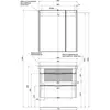 Aquanet 183082 Компл.3 - Тумба Орлеан 80 цв.белый (183082)