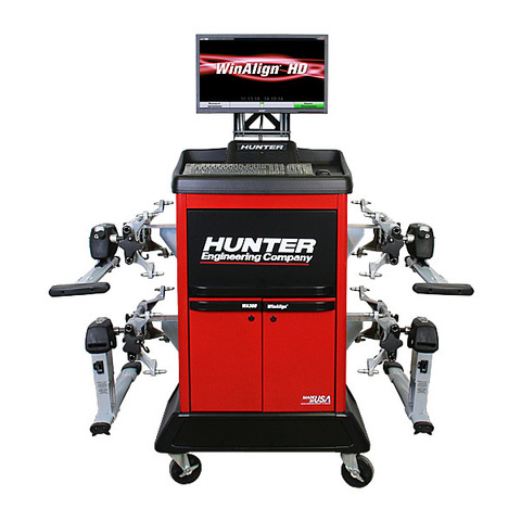 Стенд развал схождение Hunter WA210E DSP740T для грузовых а/м, 4 беспроводные измерительные головки