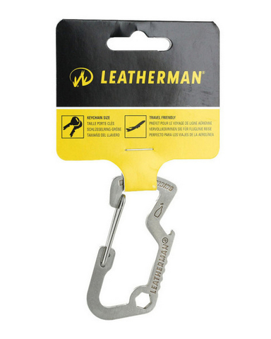 Карабин Leatherman Carabiner серебристый, нержавеющая сталь (доп.ф.:открывашка) (930378)