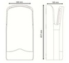 Nofer V-Jet Triblade 01305.W Сушилка для рук погружная, цвет:белый