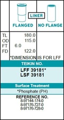 Гильза блока цилиндров TEIKIN LFF39181 (4шт/упак) хонингованная