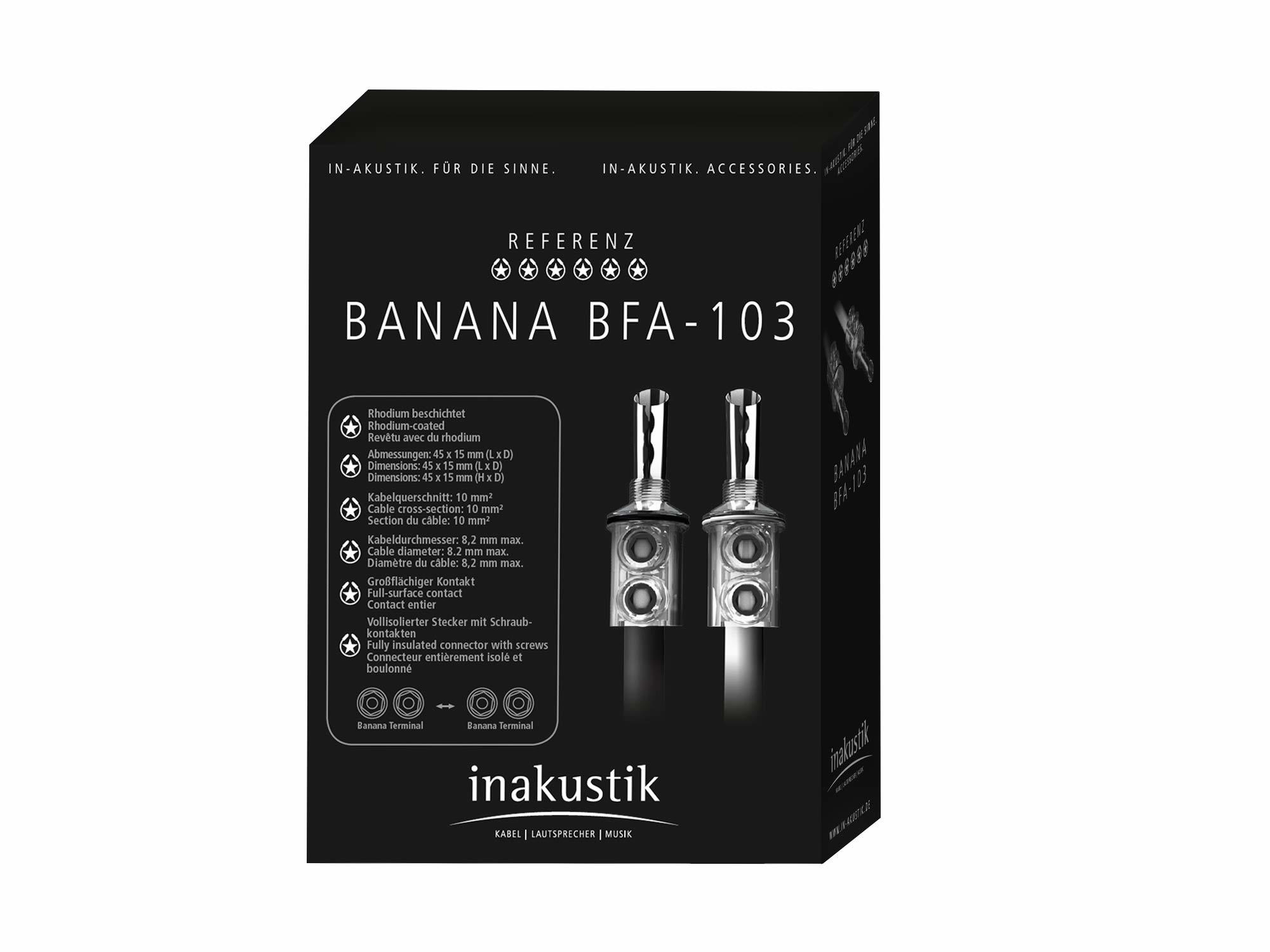 Inakustik Referenz Banana BFA-103, 4 pc, 00719001