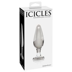 Стеклянный анальный стимулятор Icicles №26 - 11,8 см. - 