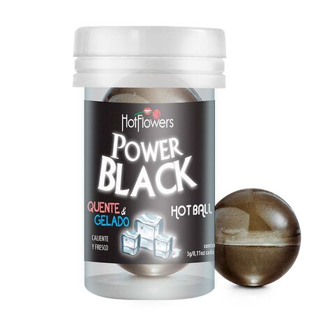 Интимный гель Power Black Hot Ball с охлаждающе-разогревающим эффектом (2 шарика по 3 гр.) - HotFlowers HC269