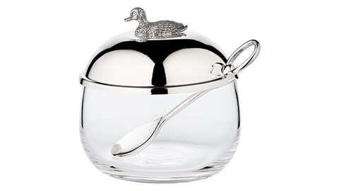 Банка для меда с ложкой 320г Edzard Уточка